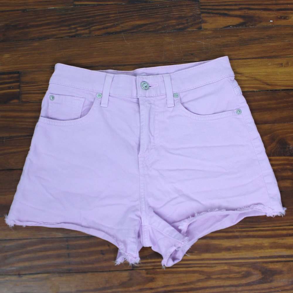 7 For All Mankind Pink Cutoff Shorts, size 25